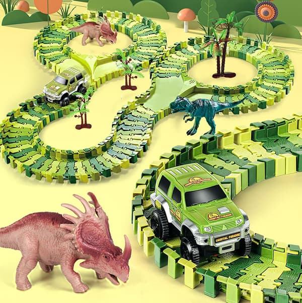 Stor bilbane til børn - Dinosaur
