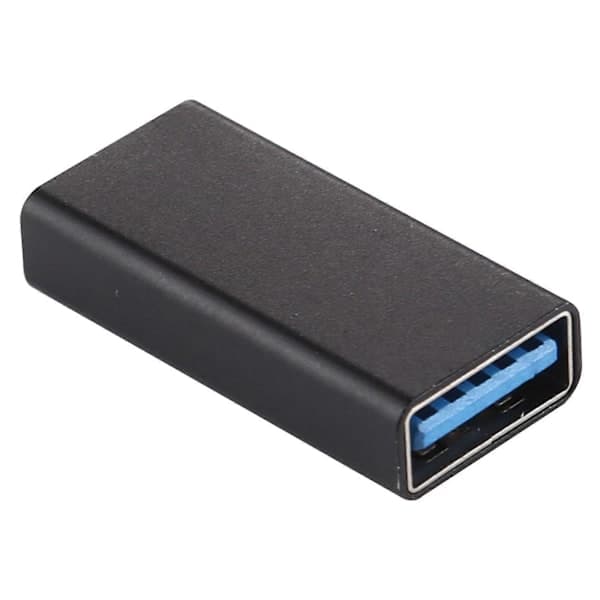 Type-C / USB-C hunn til USB 3.0 hunn aluminiumslegeringsadapter (svart)