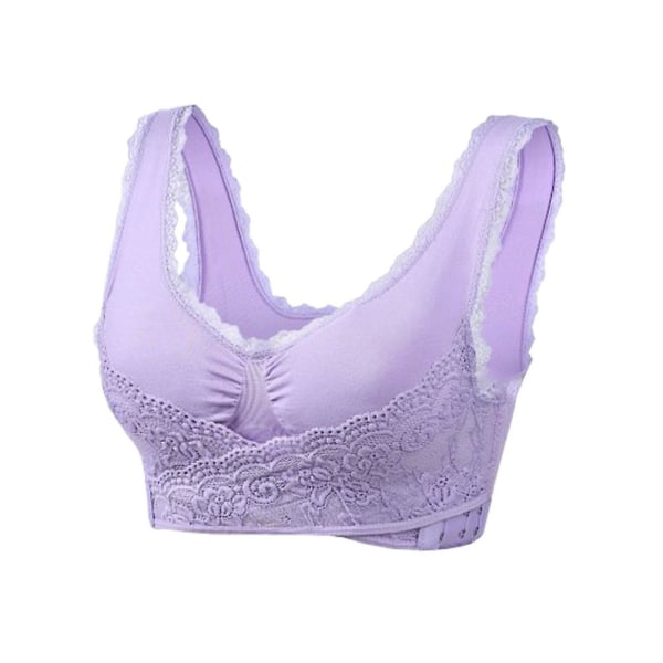 1 stk Innpakket Bryst Yoga Undertøy Stropp BH Trenings-BH Camisole Pustende Undertøy For Kvinne Dame Light purple S