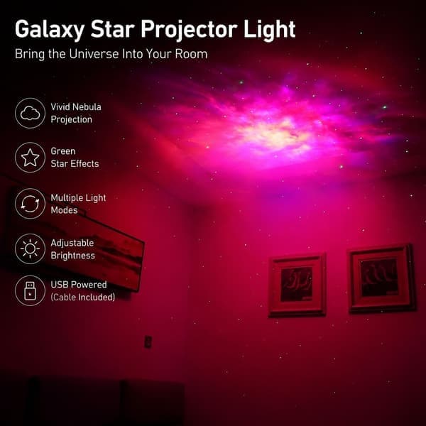 Astronaut Star Projector, Galaxy Night Light with Remote Control, LED Nebula Lamp for Kids Room