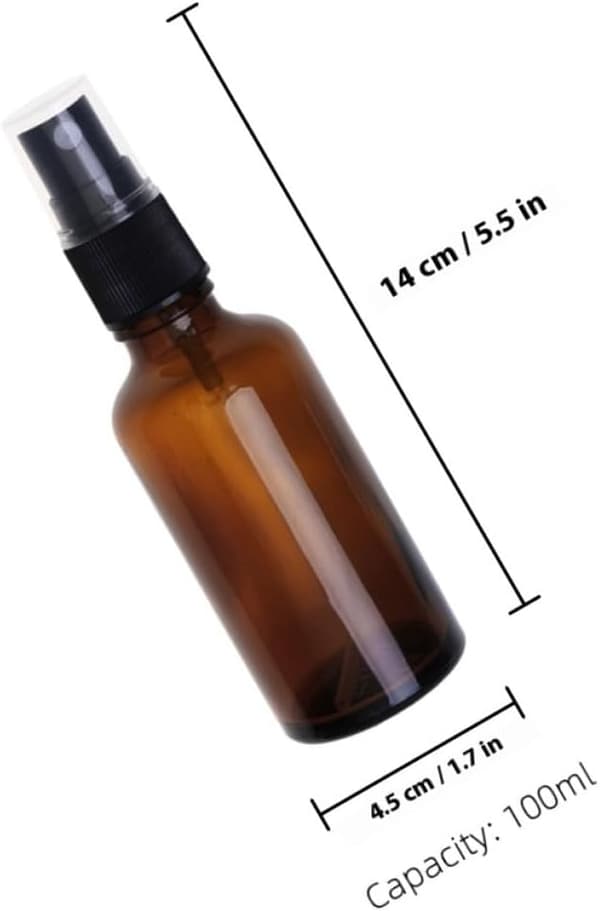 10 st 100 ml sprayflaskor i glas påfyllningsbara reseparfymer