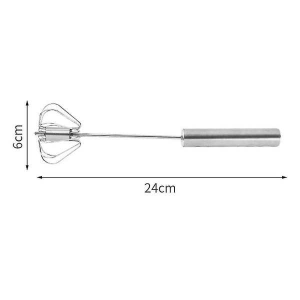 Äggvisp, Rostfritt Stål Handdriven Visp För Äggvispning, Vätska