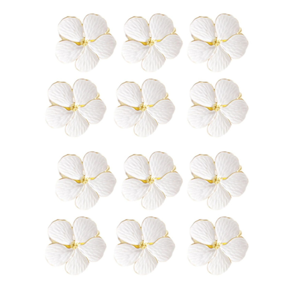 12 stk. Blomst Serviet Spænde Serviet Ring Serviet Ring, Brugt Kompatibel Med Bryllup, Festival, Banket, Daglig Par