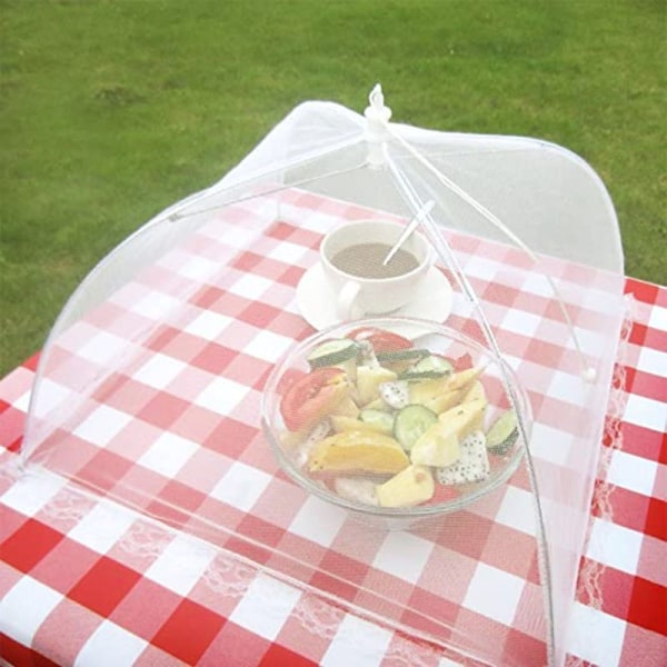 2-pack Matvarukåpor 17 tum Pop-up Krypterat Nät Tallrikservistält, Fint Nät Skydd för Utomhus, Fester, Picknick