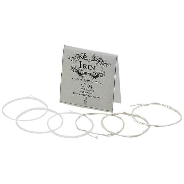 Acoustic Classical Guitar Strings Nylon Silver-Plated Copper Alloy Wound, 6pcs/set (.028-.043)