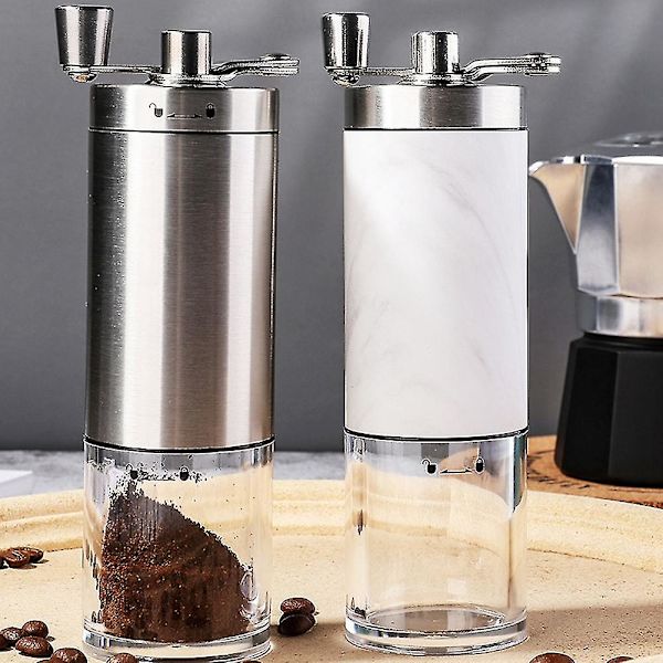Handkvarn Liten Kaffebönkvarn Justerbar Tjocklek Kvarn, A