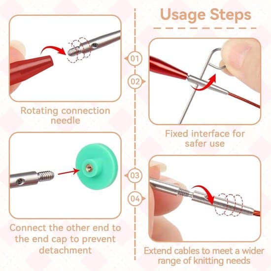 Knitting Set - Handmade DIY Knitting - Detachable, Interchangeable Circular Needles - Sweater Needles - DIY Knitting Tools