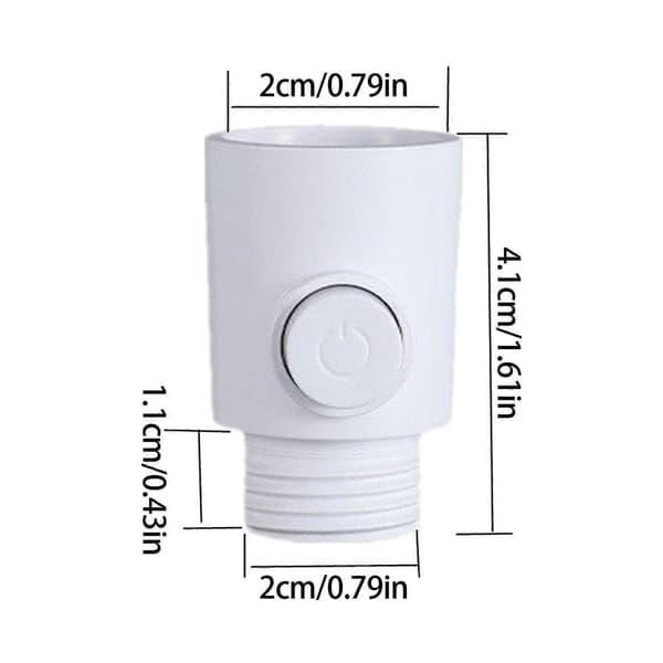 Bärbara duschventiler Knapptyp 1/2 tums vattenflödeskontrollventiler för enkel installation Bidet Sprayer Använd vit Vit White