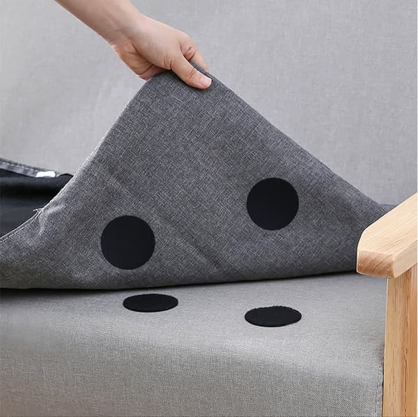 20 Pairs Non-Marking Double-Sided Adhesive Fixing Magic Sofa Sheets, Carpets, Tablecloths, Anti-Running and Non-Slip Fixings (White)