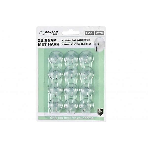 Suction Cup Hook - Hook with Suction Cup - Hanger 30 mm Transparent
