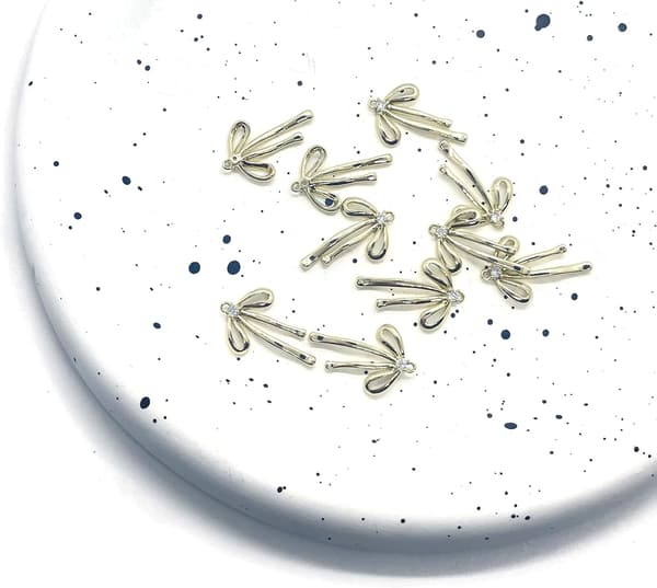 10PCS Guldbågberlocker 10PCS
