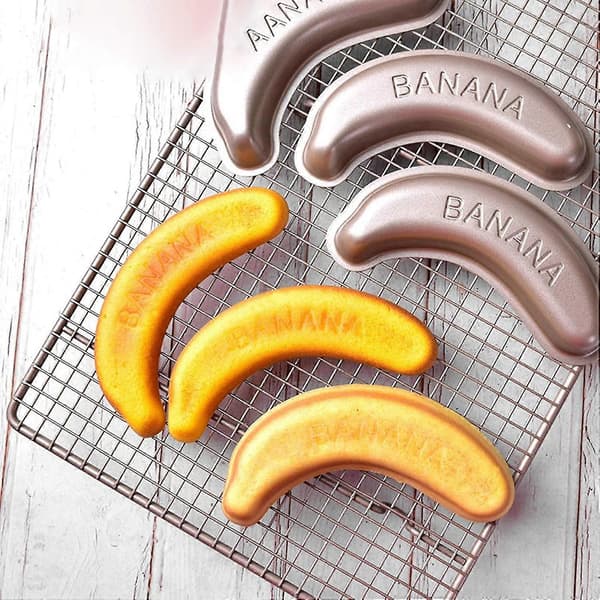 Baking Mold Multifunctional Non-stick High Temperature Resistant Carbon Steel Banana Shaped Baking