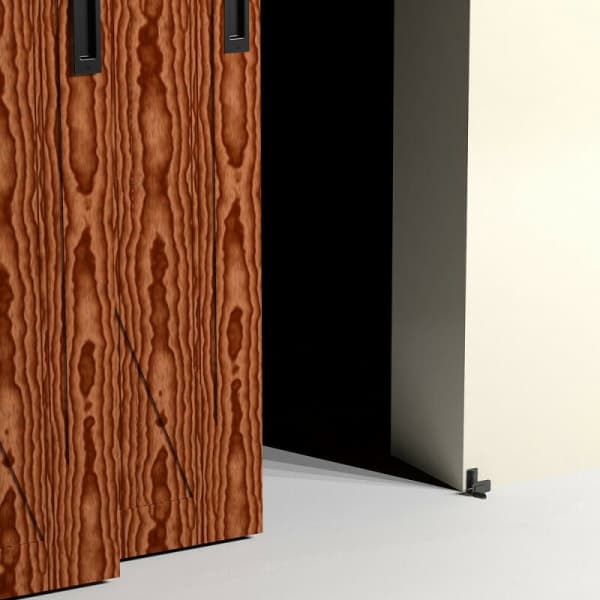 Black metal-based rail for barn door for SLID'UP 240