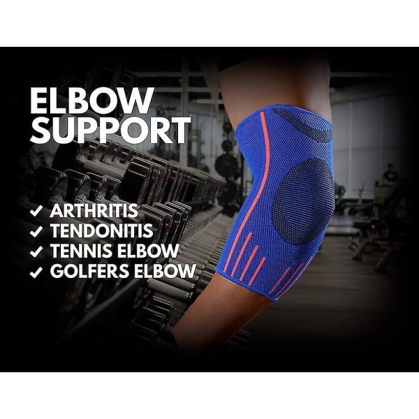 Elbow Support For Men & Women - Compression Sleeve For Tendonitis, Arthritis, Injury - Tennis Elbow Support Strap, Golfers Elbow Support, Elbow Sleeve