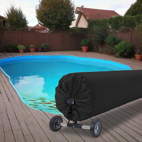 16 fot solbassengtrekkrull Black 16 FT