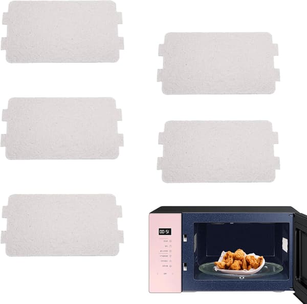 5 Pieces High Temperature Resistant Microwave Oven Cover Replacement Oven Plate for Microwave Insulation Flame Retardant Waveguide Plate Mica