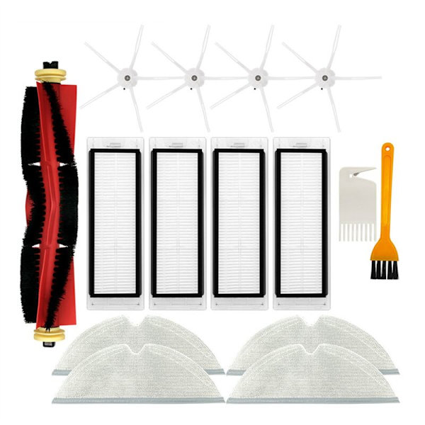 Reservedele og tilbehør til S5 / Max S6 MaxV Pure Robot - Hovedbørste, Sidebørste, HEPA-filter, Moppe