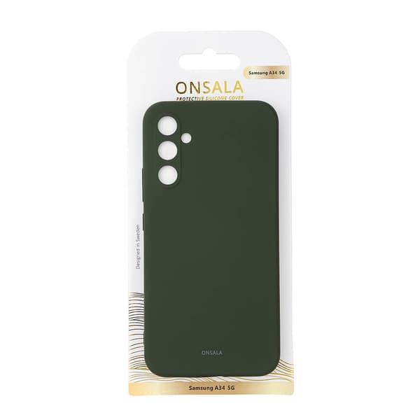 Mobilskal Silikon Olivengrønn - Samsung Galaxy A34 5G Oliv