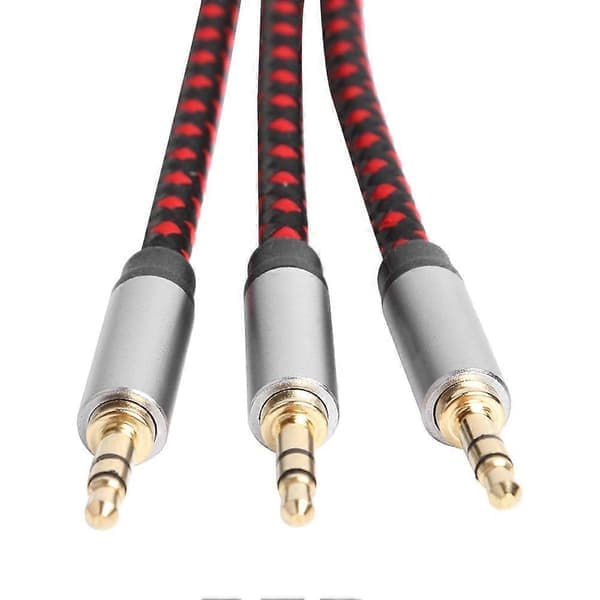 30 cm 3,5 mm hun til 3 3,5 mm han Jack Audio Splitter Kabel Aux-ledning