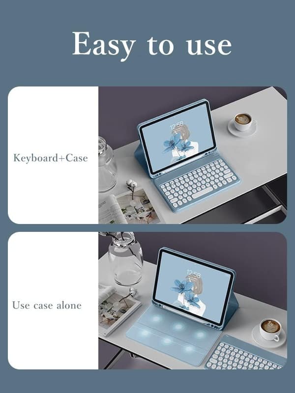 Cute iPad 9th Generation Keyboard Case with Mouse iPad 8th Generation/iPad 7th Generation