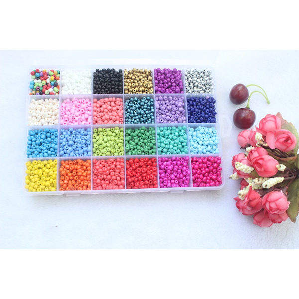 DIY Bead Storage Box with Accessories - 24 Compartments