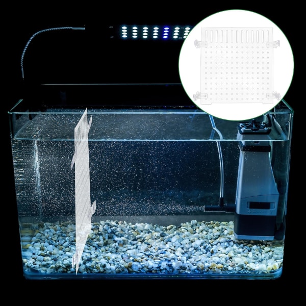 1 Sett Akvarium Fiske Tank Skillevegg Akryl Isolasjonsplate Transparent Fiske Tank Skillevegg Med Sugkopp Transparent 30x20cm Transparent 30x20cm