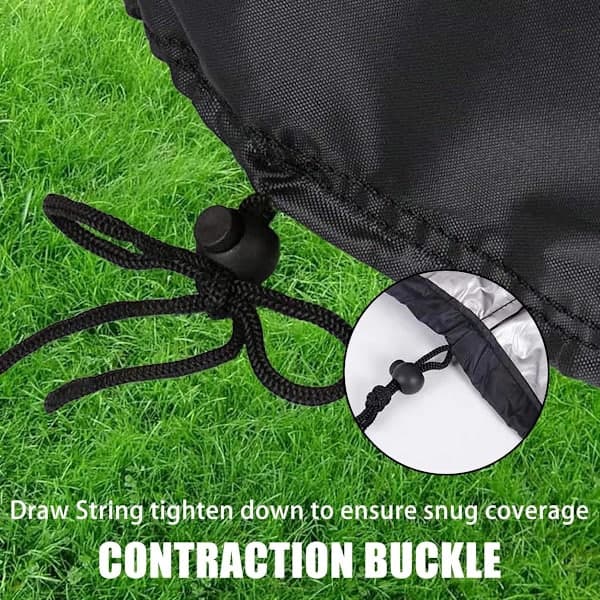Waterproof Electric Grill Cover - Round Shape - Fits George Foreman - Severin PG 8541 Grills - Handle for Easy Access