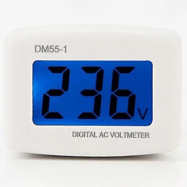 3 stk AC 80-300V LCD Digital Voltmeter Spændingspanelmonitor DM55-1