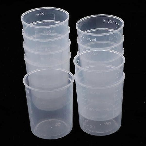 10 pcs 100ml Measuring Cups for Resin Epoxy Resin Mixing for Kitchen, Paint, Art 10 pcs