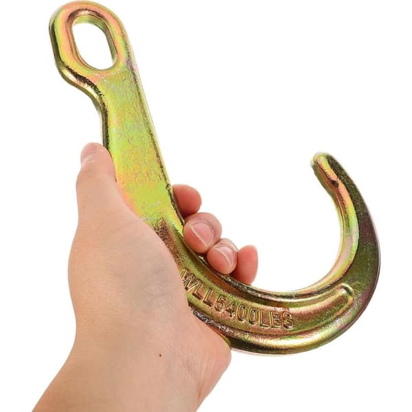 Towing Accessories Rustic Iron J-Hooks, Galvanized 8-inch Hooks, Suitable for Tow Trucks and Heavy Transport Vehicles