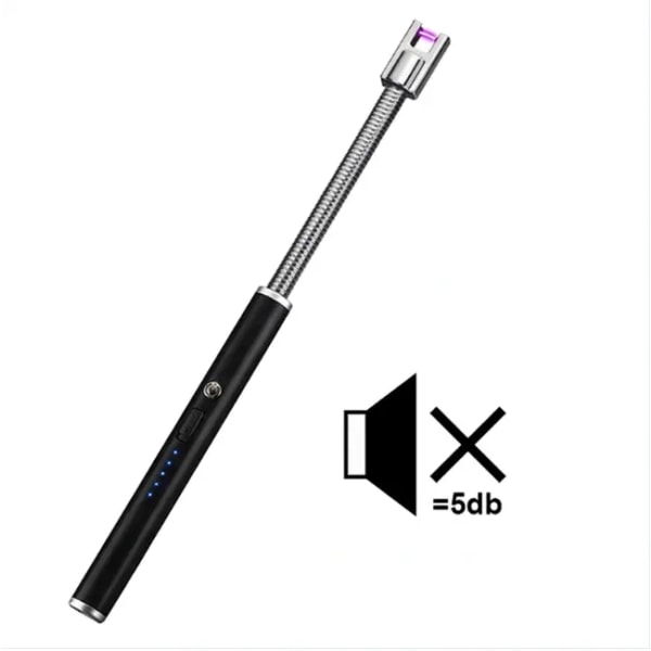 Lang fleksibel hals LED-batteri Display Skjerm stearinlys USB oppladbar stearinlys lighter 4 pakker elektrisk lysbuetenner for