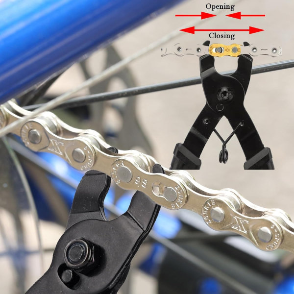 Bike Link Tang, Sykkelkjedeverktøy for Bike Chain Link Hurtigfjerning Reparasjon Demonteringstangverktøy