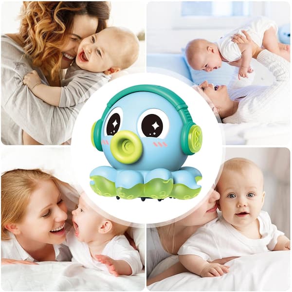 Crawling Octopus Toy - Mini Humidifier with Mist Function | Multi-directional Movement, Lights, and Music (DB)