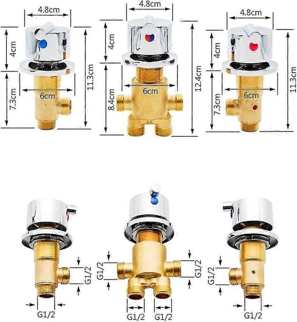 Badekarbatteri Badebatteri Dusjbatteri Baderomsbatteri Varmt Kaldt Vann Solid Messing Batteri Kran Hull Bladhåndtak Batteri Kran