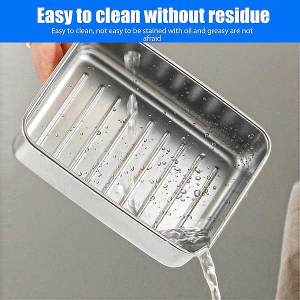 Food Storage Containers with Lids: 2 Stainless Steel Lunch Boxes, Stackable Storage Containers with Airtight Lids