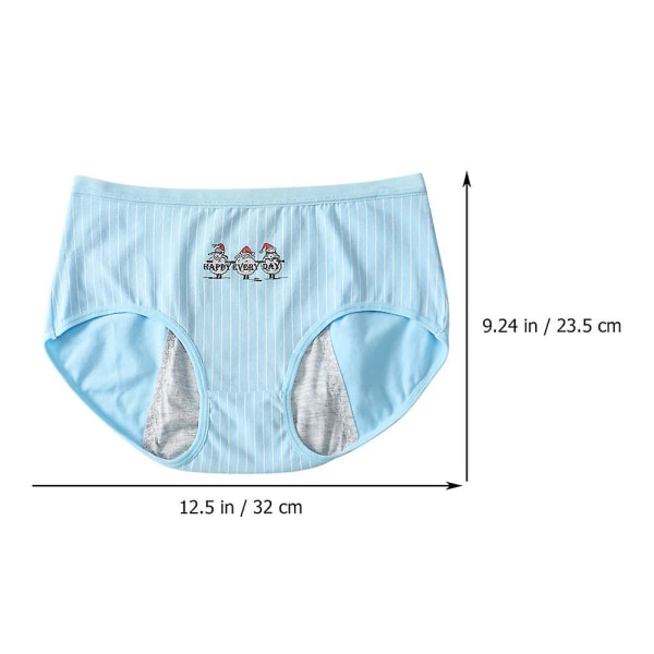 3 kpl Vuotamattomat Kuukautisalushousut Naisille Hengittävät Alushousut Sekalaiset Värit XXL Assorted Color XXL