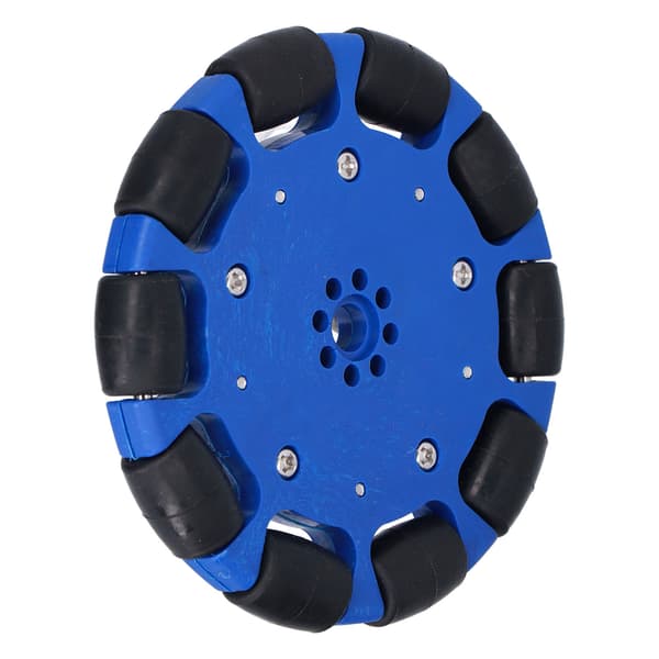 100 mm neopren omnihjul, drivrullar, tillbehör för smarta robotbilar, 8 mm hål