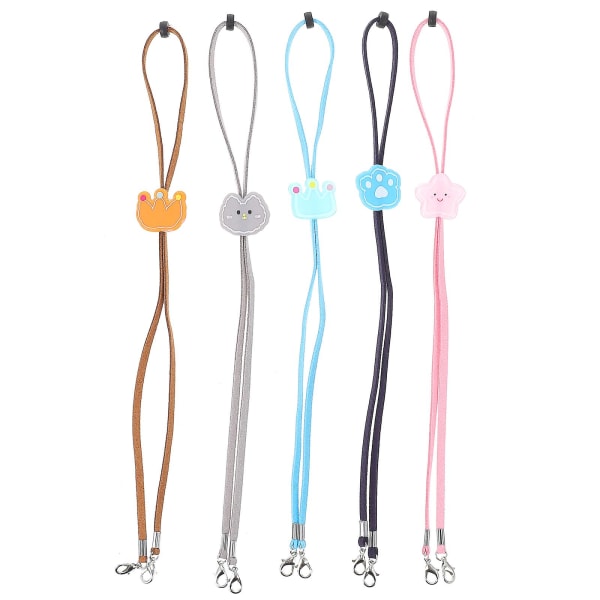 5 stk Lanyards Barn Universal Passform Tau Øyeglass Snøre Sports Solbriller Holder Assorterte Farger 29X2.7X0.1CM Assorted Color 29X2.7X0.1CM