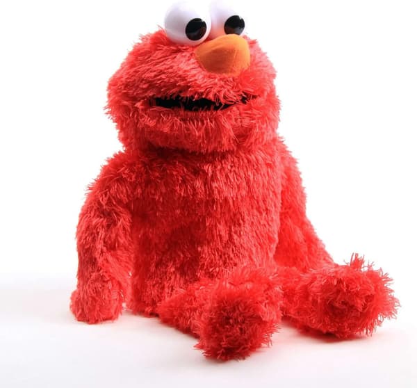Elmo Docka Plysch Röd Nalle Handdocka Leksak Present