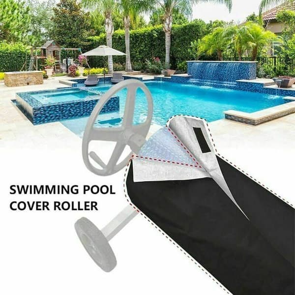 Beskyttelsescover til solcellepoolrulle dimensioner 490 x 9 cm til solbeskyttelse flere farver YYV