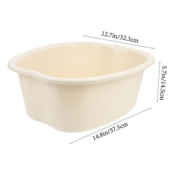 Fotbadskärl Bärbar Fotbadsbalja Fotbadsbalja Fotbadskärl Beige 37,5x32,3cm Beige 37.5x32.3cm