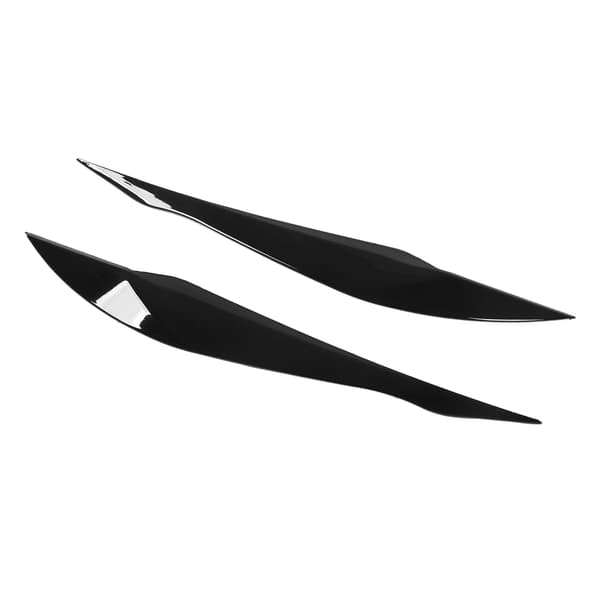 1 Pair Headlight Eyebrows ABS Vehicle Eyelid Replacement for 3 Series F30 F31 2012 2018 Gloss Black
