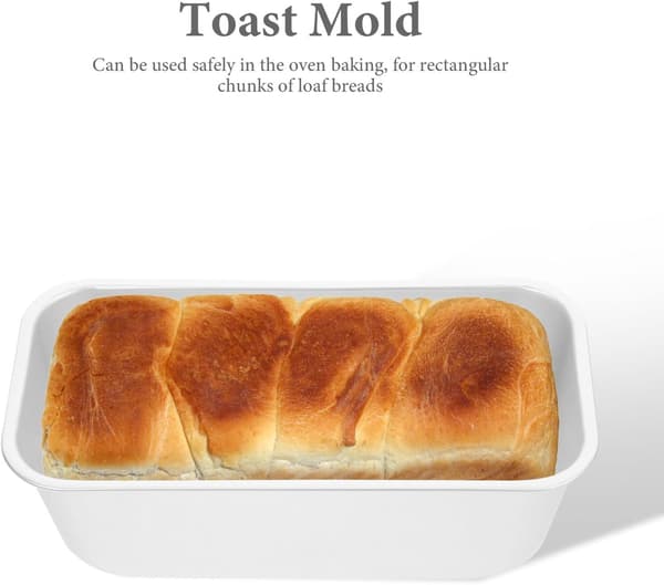 2 stk. brødforme, bageforme til toast, rektangulær form, aluminiumslegering
