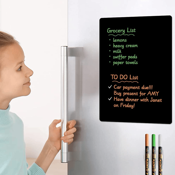 Magnetisk liten whiteboardtavla för kylskåp, kladdresistent