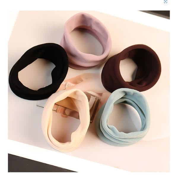 4-pack thickened hair ties with wide edge and high elasticity