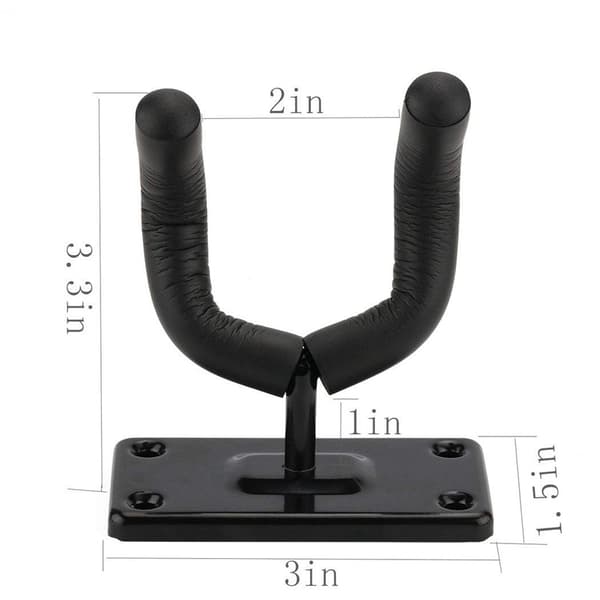2-pak guitarophæng guitar krog guitarholder vægmontering