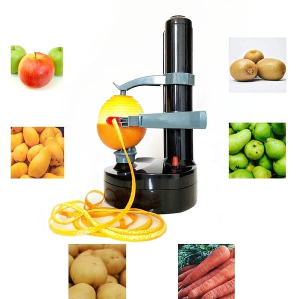 Electric Potato Peeler, Kitchen Vegetable Peeler, Rotating Quick Peeler [Black]