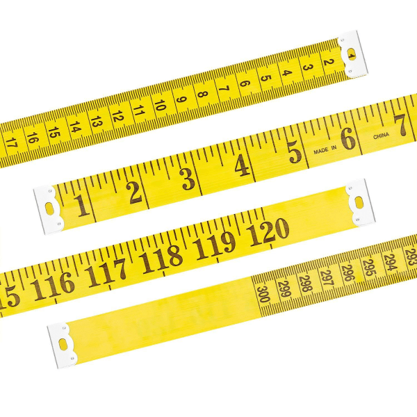 Pehmeä mittanauha kaksinkertainen rungon ompelu joustava viivain painonpudotukseen lääketieteellisen kehon mittausompelu räätälöity askarteluvinyyliviivain