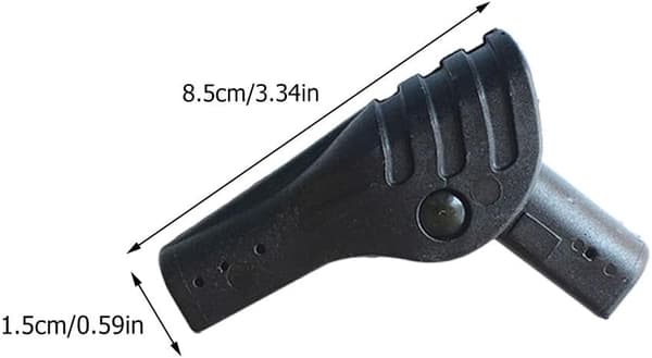 4 stk. teltstangbeslag - foldbar forbindelse - nylonstangadapter - telttilbehør, 8,5 mm