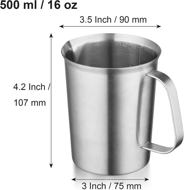 Measuring cup with pouring spout - Measuring cups with scale - 500 ML - Measuring cups - Measuring cups